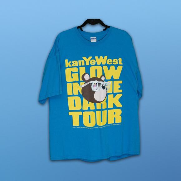 Vintage 2007 Kanye West Glow in the Dark Tour Shirt XXL - Picture 3 of 10